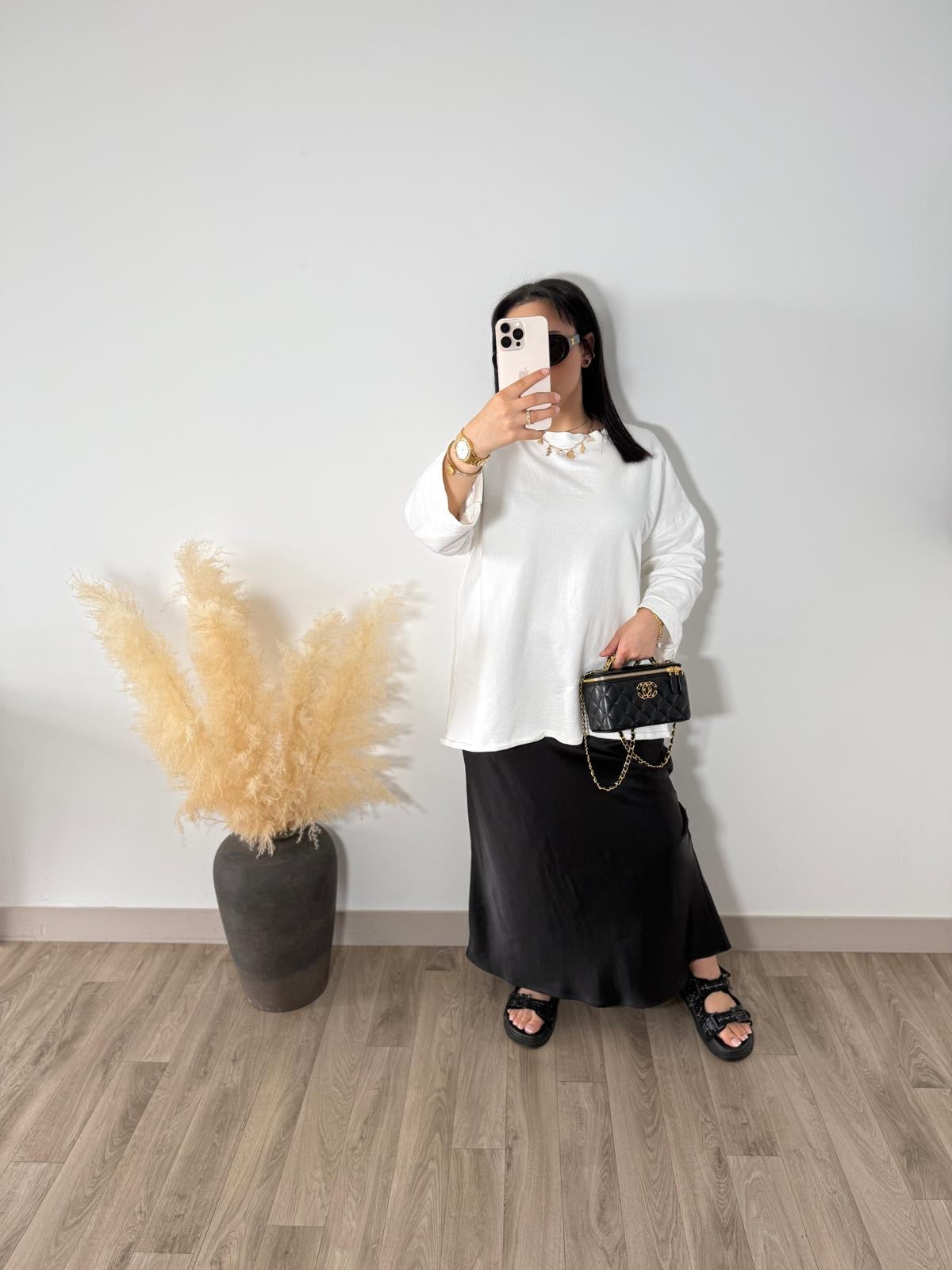 T-shirt oversize blanc