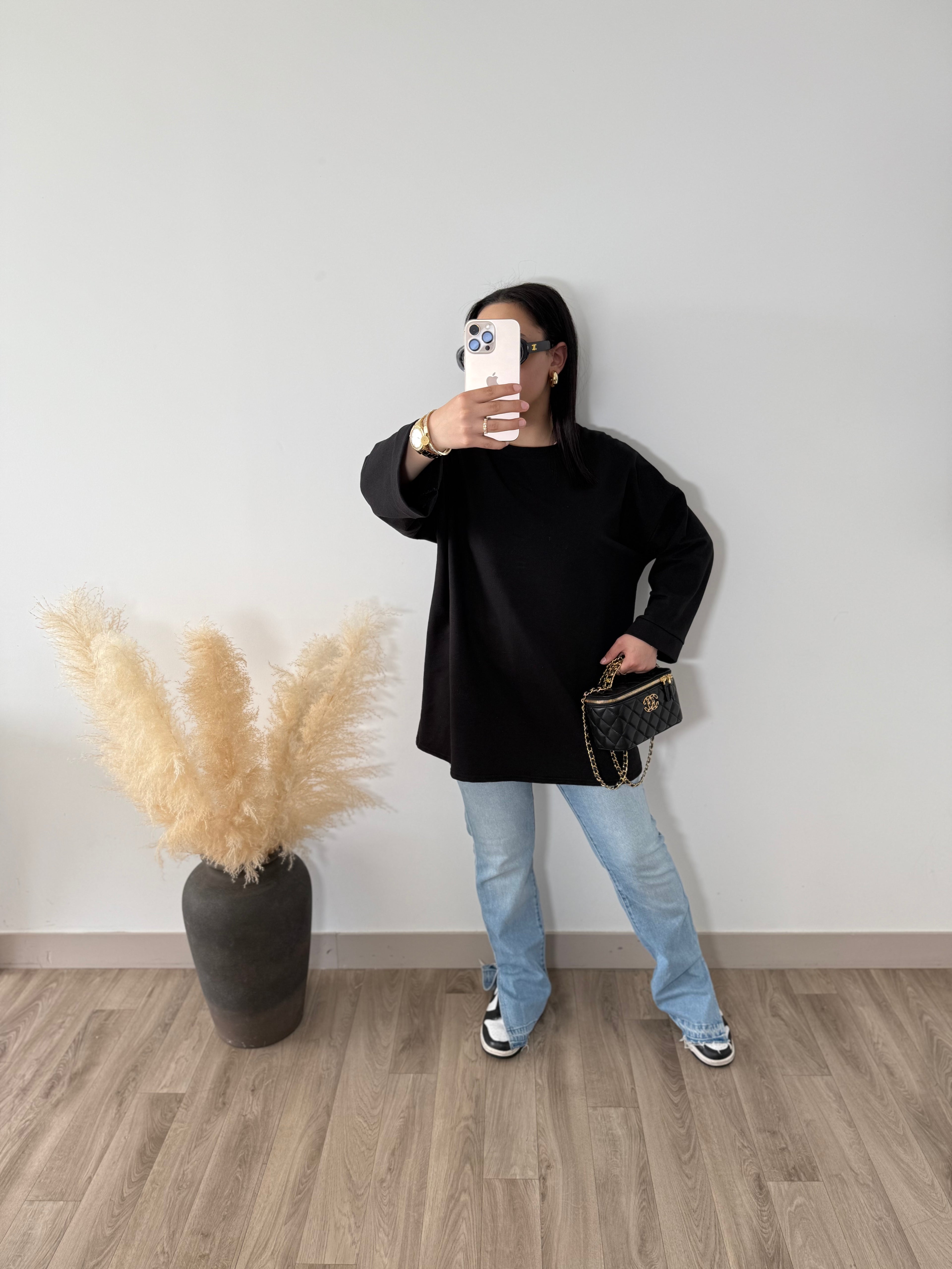 T-shirt oversize noir